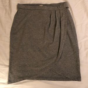 Soft grey medium cotton skirt